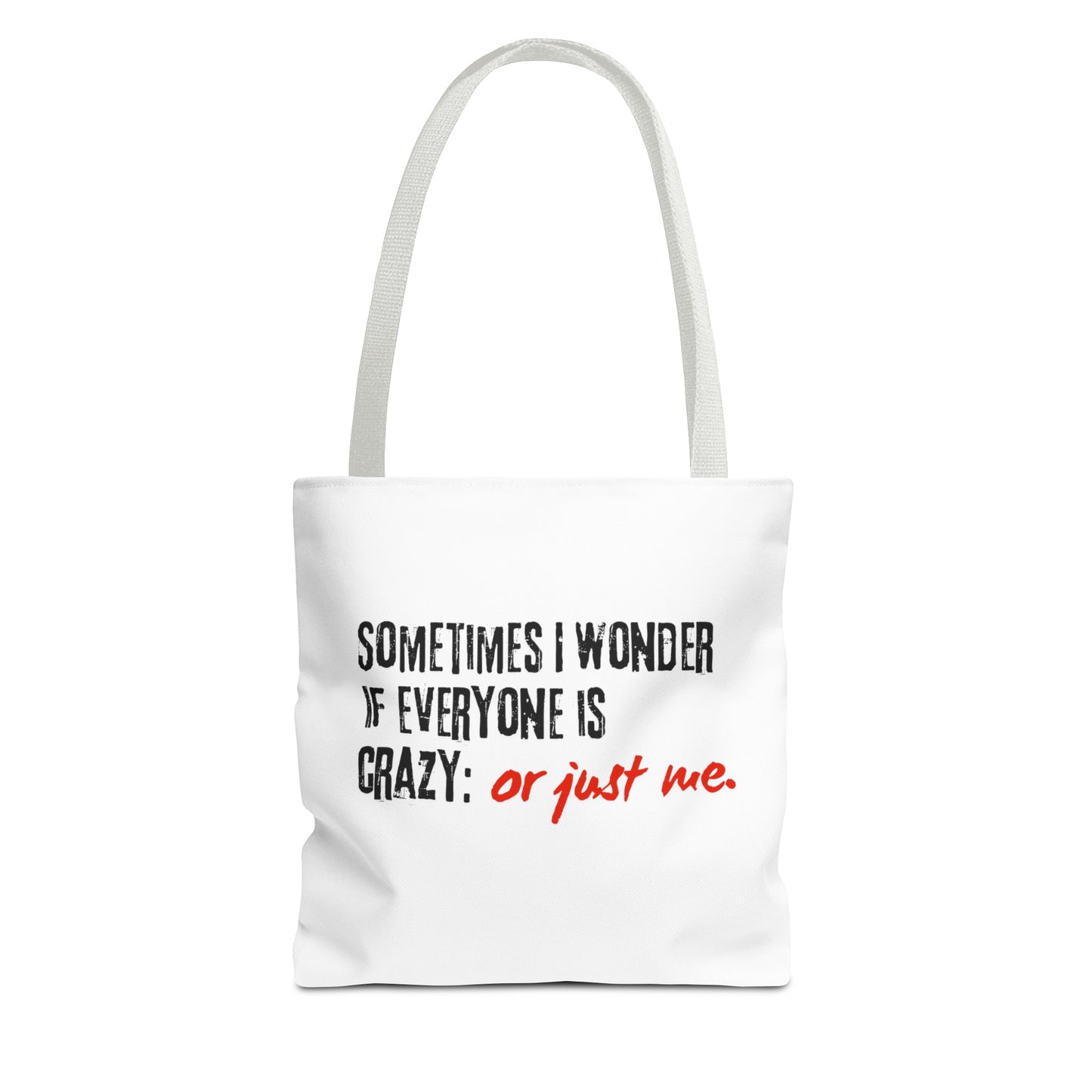 Ironic Humor Tote Bag (AOP) | Printzy Shop - Stand Out with Style