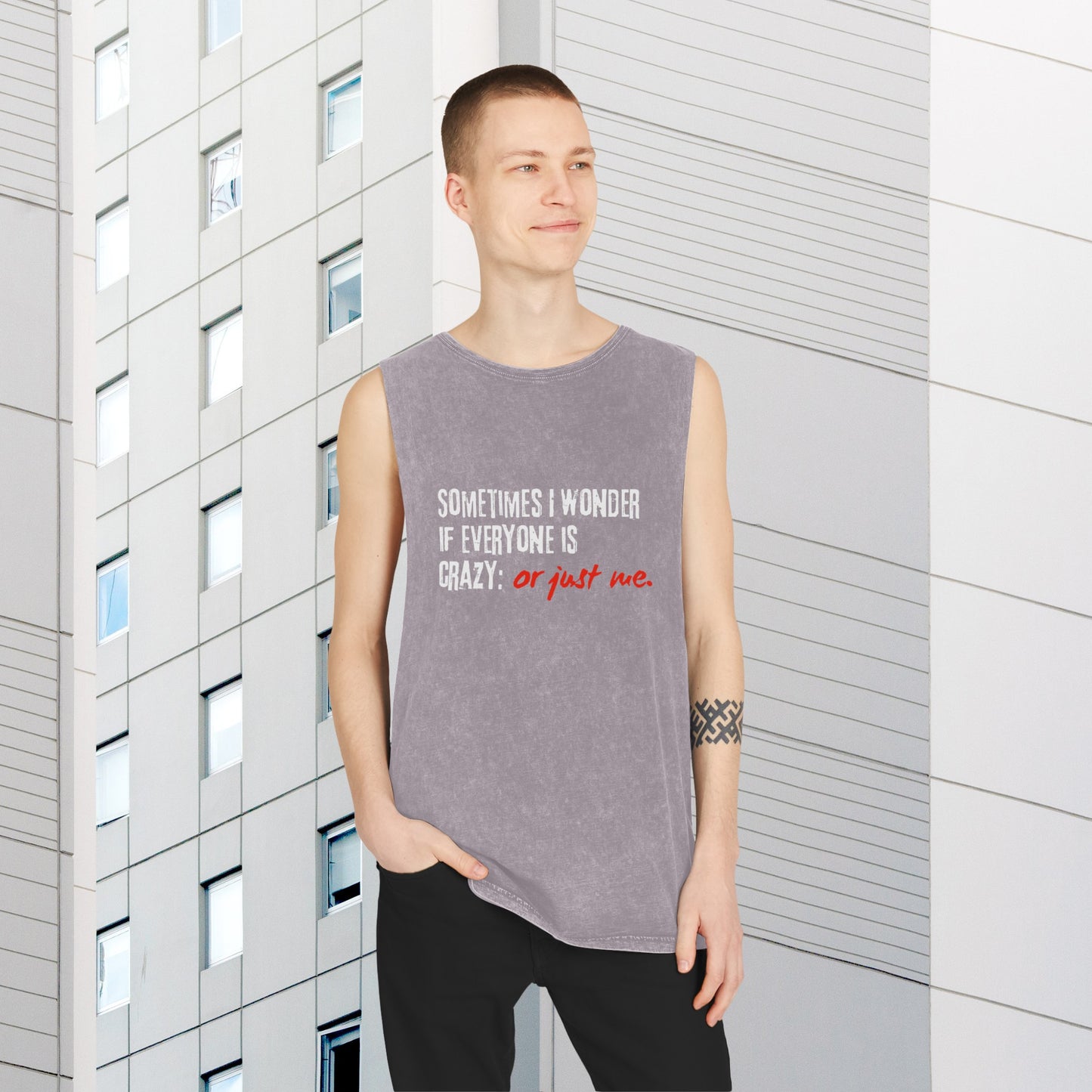 Unisex Stone Wash Tank Top | Printzy Shop - Effortlessly Cool