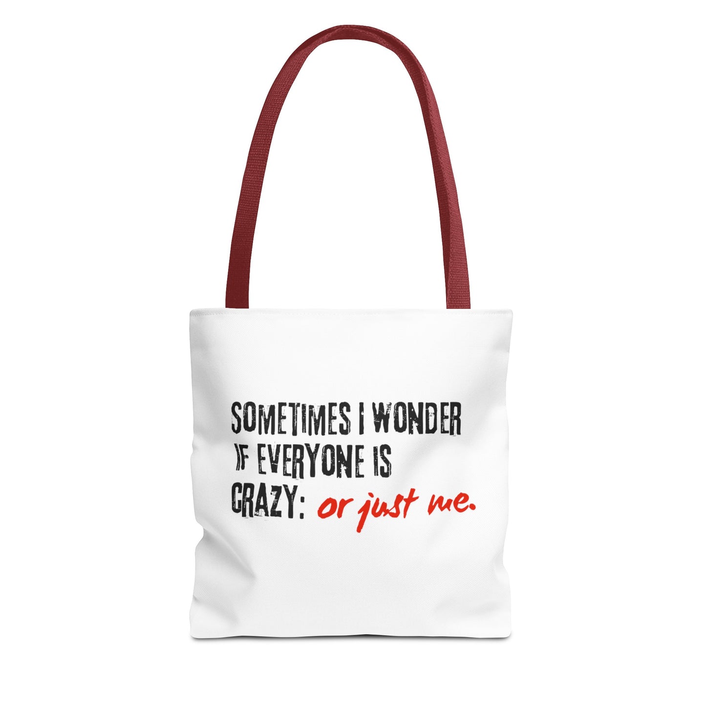 Ironic Humor Tote Bag (AOP) | Printzy Shop - Stand Out with Style