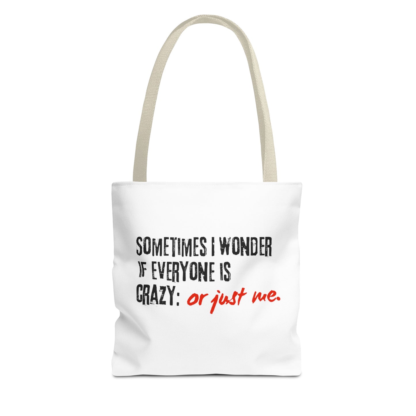 Ironic Humor Tote Bag (AOP) | Printzy Shop - Stand Out with Style