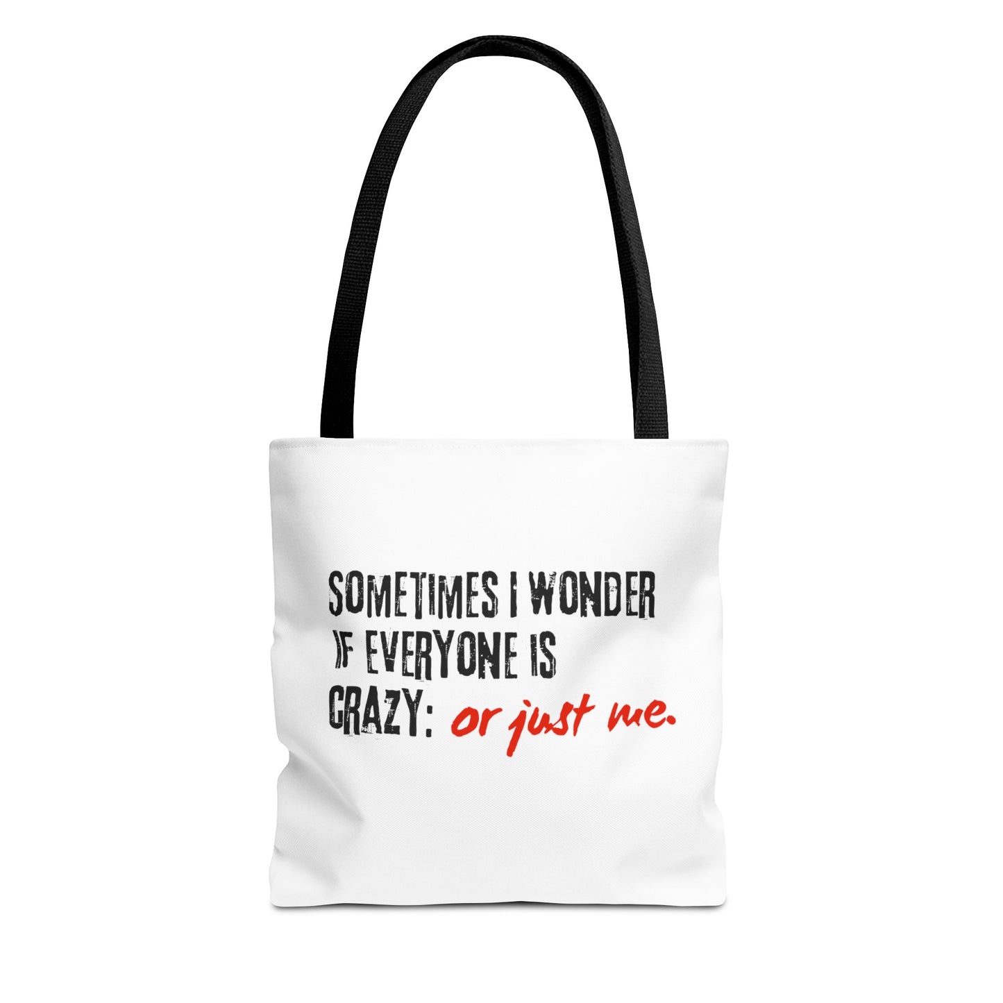 Ironic Humor Tote Bag (AOP) | Printzy Shop - Stand Out with Style