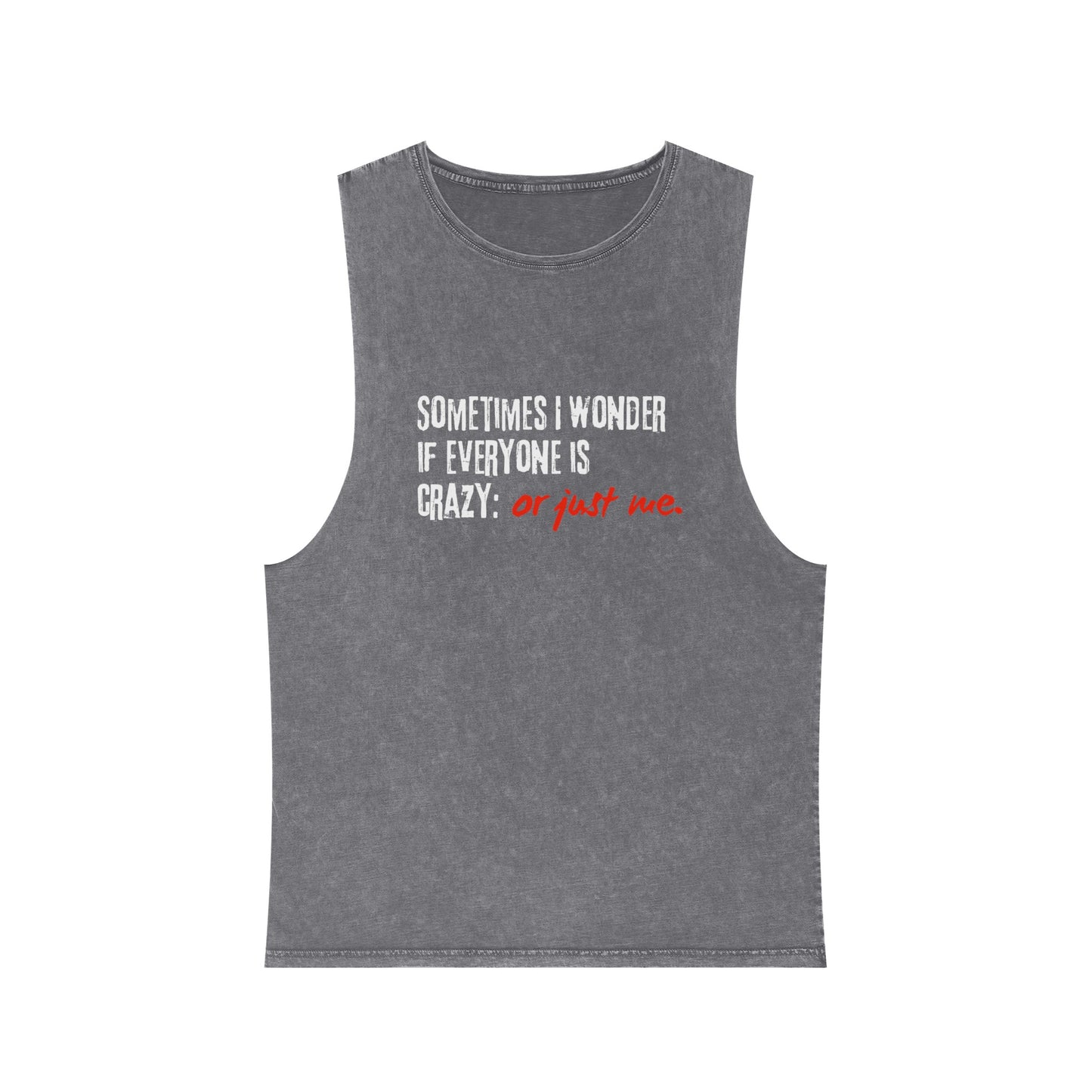 Unisex Stone Wash Tank Top | Printzy Shop - Effortlessly Cool