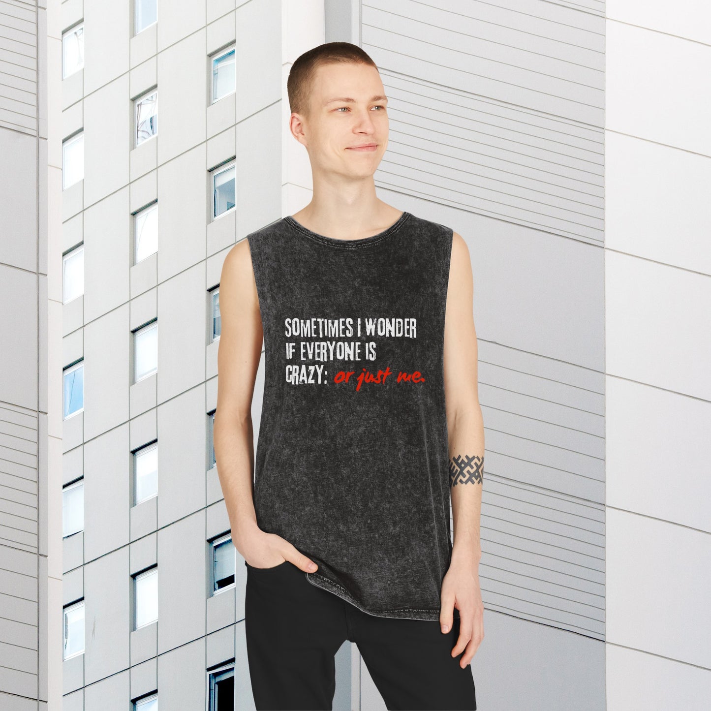 Unisex Stone Wash Tank Top | Printzy Shop - Effortlessly Cool