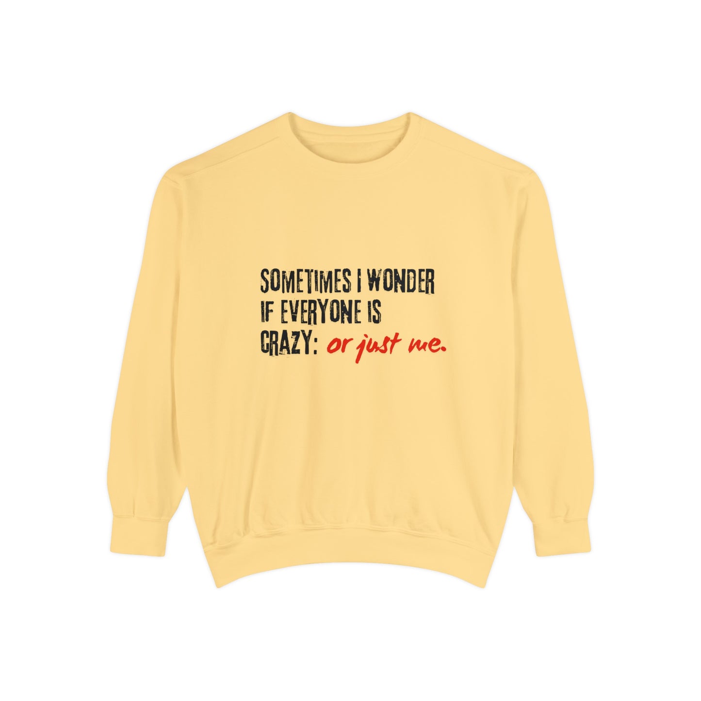 Sudadera teñida de ropa unisex de humor irónico