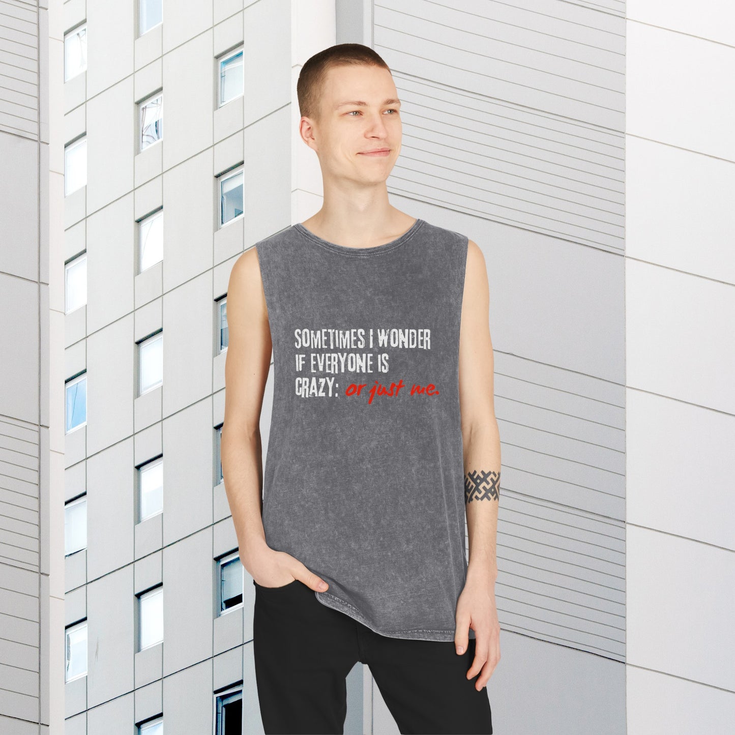 Unisex Stone Wash Tank Top | Printzy Shop - Effortlessly Cool