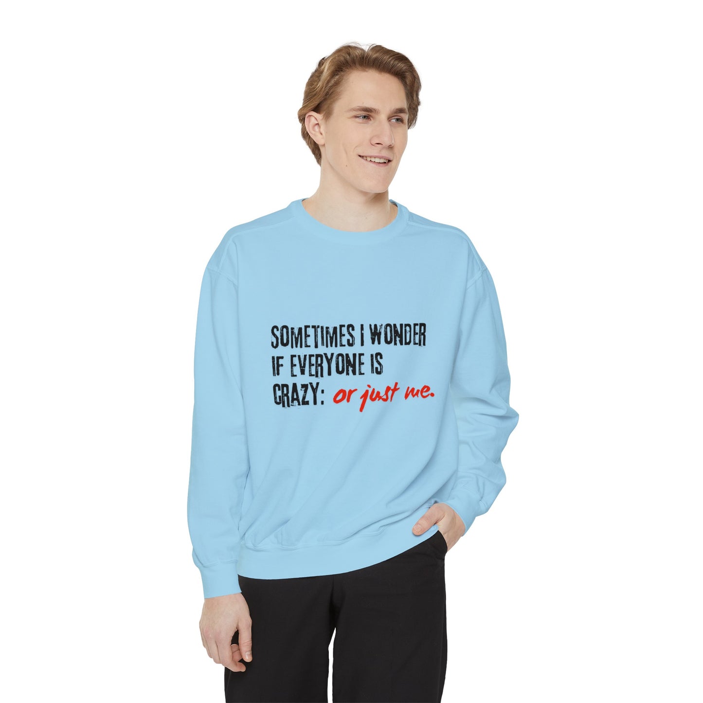Sudadera teñida de ropa unisex de humor irónico