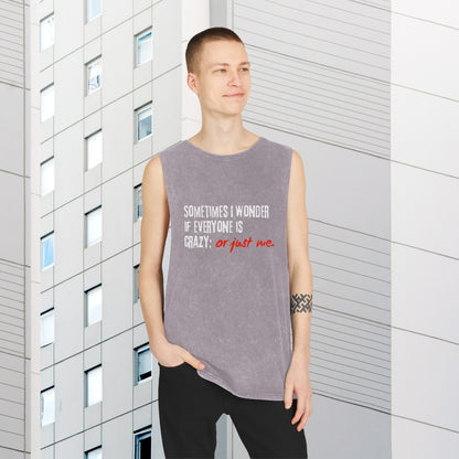 Unisex Stone Wash Tank Top | Printzy Shop - Effortlessly Cool 