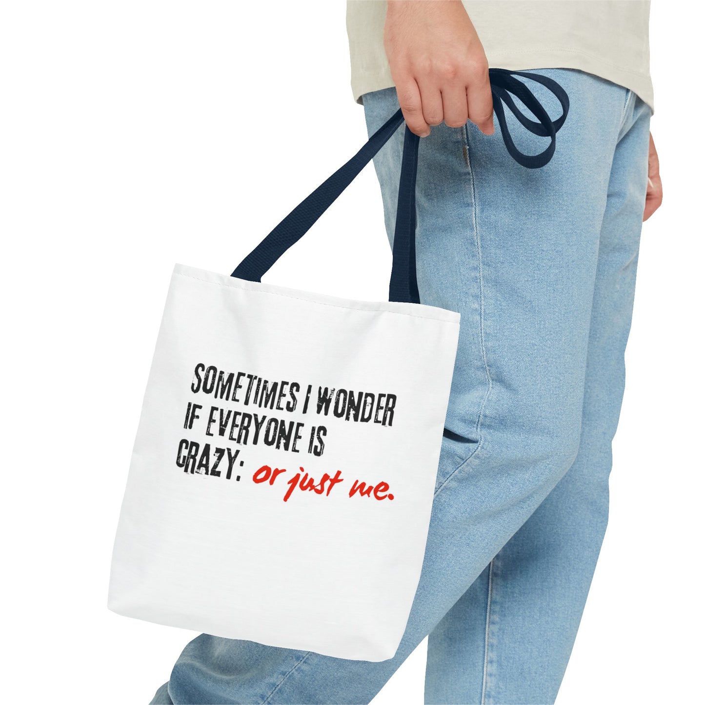 Ironic Humor Tote Bag (AOP)