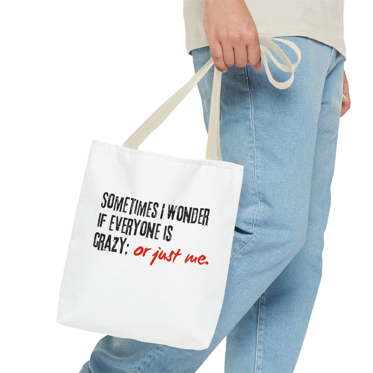 Ironic Humor Tote Bag (AOP)