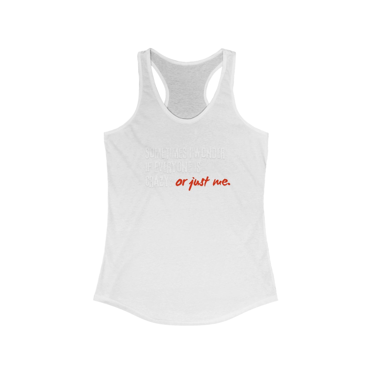 Women's Ironic Humor Racer back Tank Top | Shop - Stylishly Sarcastic