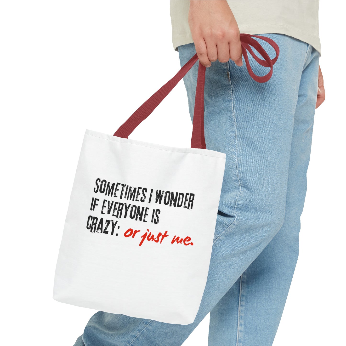 Ironic Humor Tote Bag (AOP)