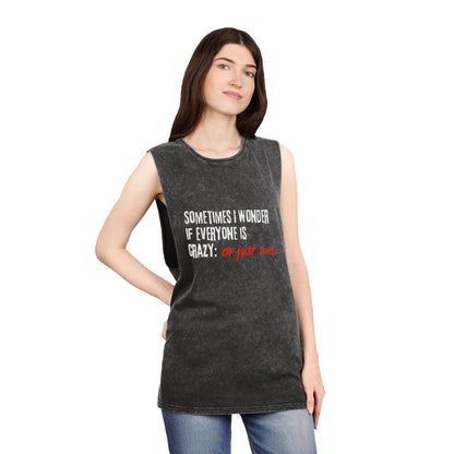 Unisex Stone Wash Tank Top | Printzy Shop - Effortlessly Cool 