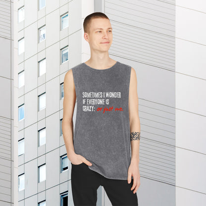 Unisex Stone Wash Tank Top | Printzy Shop - Effortlessly Cool 